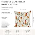 thumbnail image 4 of RKSupls Throw Pillow Covers, Cute Rooster Throw Pillow Case Decoration, Linen Cushion Covers for Couch Sofa Bedroom Living Room Study Holiday Home Decor,18x18in, 4 of 6