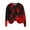 Red#halloween blouses for women, variant on Lcziwo Spooky Sweatshirt Women Halloween Funny Ghost Print Sweater Long Sleeve Crew Neck Loose Pullover Spooky Season Casual Fashion Tops Brown,XXL