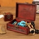 thumbnail image 3 of Caja de joyas vintage de madera - Mini cerradura metálica, compacta y duradera - Para guardar pendientes, collares y pulseras, 3 of 5