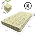 thumbnail image 2 of 100 tapones de cultivo para germinación de plantas (25 x 25 x 25 mm), 2 of 5