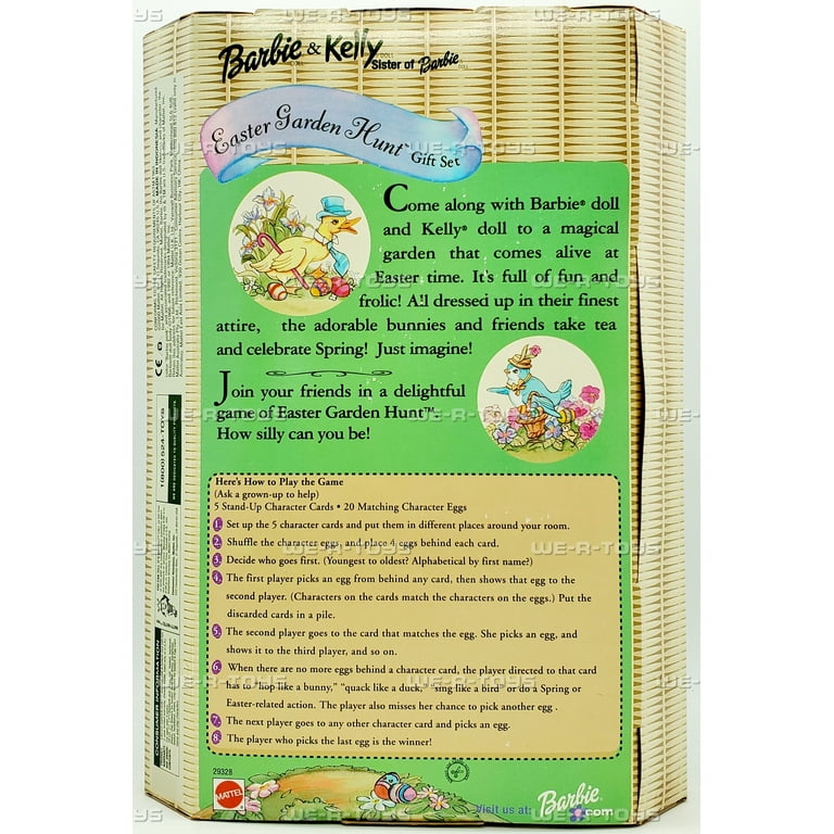 Barbie 2000 Easter Garden Hunt Gift Set Fabriqué en Indonésie NRFB