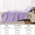 thumbnail image 5 of Beartech Solid Color Quilt Set Twin Size Light Purple Bedspread Coverlet Microfiber Bedding Lightweight Reversible Set,Soft Bedding for All Seasons, 5 of 7