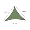 thumbnail image 3 of karymi 118x118x118 Inch Triangles Sun Shade Sails Block Awning for Outdoor Patio Garden Backyard Weekly flyer Sports and Outdoors, 3 of 7