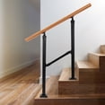 thumbnail image 3 of Fichiouy 2 Step Railing Fence & Rail Hand Rails for Indoor Outdoor Steps for Porch Railing & Deck Hand Rail, 3 of 12