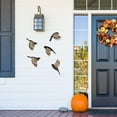 thumbnail image 6 of MCheckerd5 Pcs Wooden Bird Wall Art Wood Flying Birds Wall Decor Rustic Folk Art Scandinavian Home Decor for Gift Living Room Bedroom Kitchen Office(Black), 6 of 7