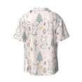 thumbnail image 7 of Kdxio Men's Hawaiian Shirt for Men Short Sleeve Shirt Rabbit Forest Summer Casual Holiday Beach Button Down T-Shirts, 7 of 7