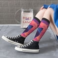 thumbnail image 3 of Lsque Hawaiian Island Beach Shark Printed Crew Socks Men's Women's LightWeight Thin Casual Calf Socks ,Knee High Socks,Cotton Socks, 3 of 9