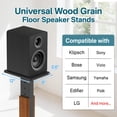 thumbnail image 2 of Soportes de altavoz Rimous de madera con altura ajustable para 50 libras, 2 of 7