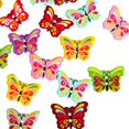 thumbnail image 2 of HEVIRGO 50 Pcs 2 Holes Colorful Butterfly Shape Wooden Buttons Clothes Sewing DIY Decor, 2 of 7