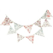 Pastel Pennant Banner Triangle Spring Floral Fabric Bunting Shabby Chic Tea Party Flag Garland