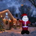thumbnail image 4 of Christmas Inflatable Santa Claus with LED Lights, Waterproof Blow Up Outdoor Yard Decoration with Blower & Stakes, PVC Holiday Decor for Xmas & New Year, 4 of 5