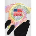 thumbnail image 3 of American Flag 4Th Of July. Tie Dye Spiral Men -Image by Shutterstock, Male XX-Large, 3 of 4