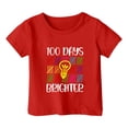 thumbnail image 4 of XEGLSBU Girls T Shirts Size 14-16 Trendy Cute Kids Unisex Graphic Letter Print Short Sleeve T Shirt for Back to School Casual Comfort Tee Red Size 10-11 Years, 4 of 4