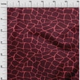 thumbnail image 2 of oneOone Cotton Silk Maroon Fabric Giraffe Animal Skin Quilting Supplies Print Sewing Fabric By The Yard 42 Inch Wide, 2 of 4