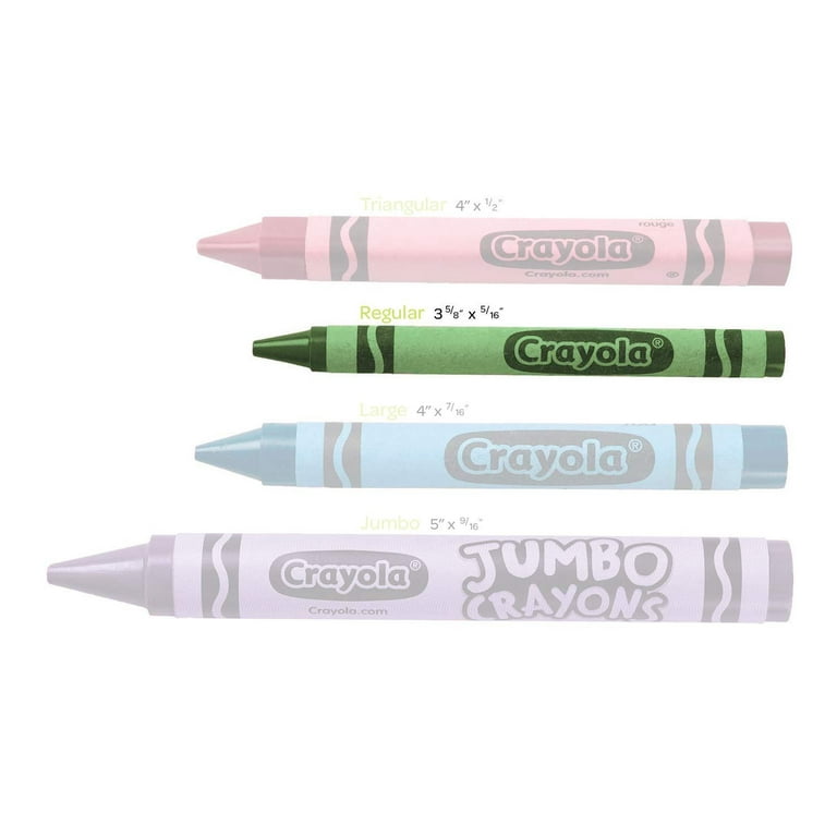Crayola Large Crayons, Gray, 12/Box