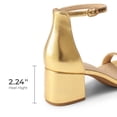 thumbnail image 4 of Sandalia DREAM PAIRS con Tacón Bajo y Grueso Dorado Talla 7.5, 4 of 7