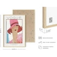 thumbnail image 2 of HAUS AND HUES Fashion Wall Art Print - Set of 3 Pink Pictures Wall Decor, Fashion Magazine, Framed Wall Art Fashion, Vintage Wall Decor, Vintage Vogue Poster, Pink Wall Art (Beige Framed, 24x36), 2 of 6
