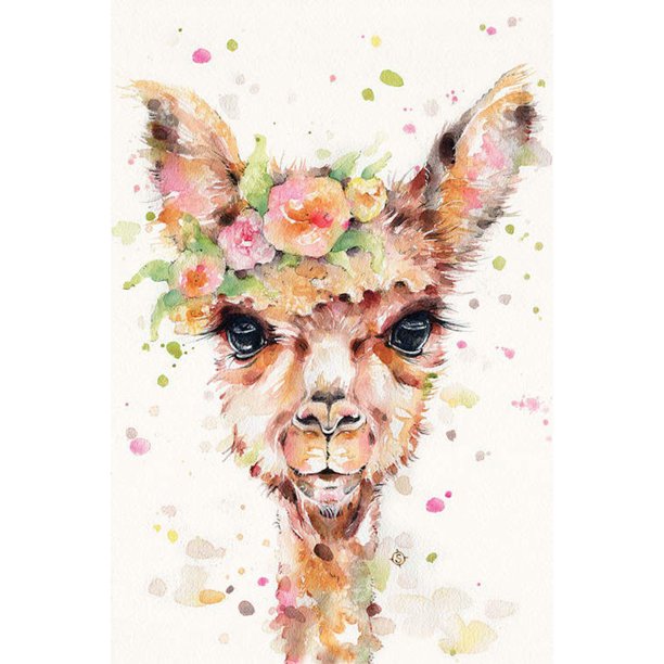 Diamond Painting (DE6001) DIY Square 5D Color Flower Deer Kit (FH065) 45x60cm Hugtrwg Para estrenar