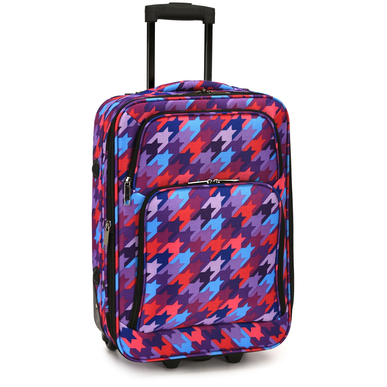 houndstooth carry on luggage