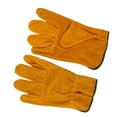 thumbnail image 3 of Guantes de Utilidad, 1 Par Amarillo de Alta Temperatura Alta Resistencia Resistente Resistencia Al Calor Preveniencia del Fugo Palma No Deslizante Para Soldadoura Eléctrica, 3 of 8