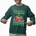 thumbnail image 2 of Christmas Sweatshirt, Funny Baby It's Cold Outside Christmas Sweatshirt, Cows in a Truck Ugly Sweater, Festive Crewneck for Holiday Parties & Gifts, 2 of 5