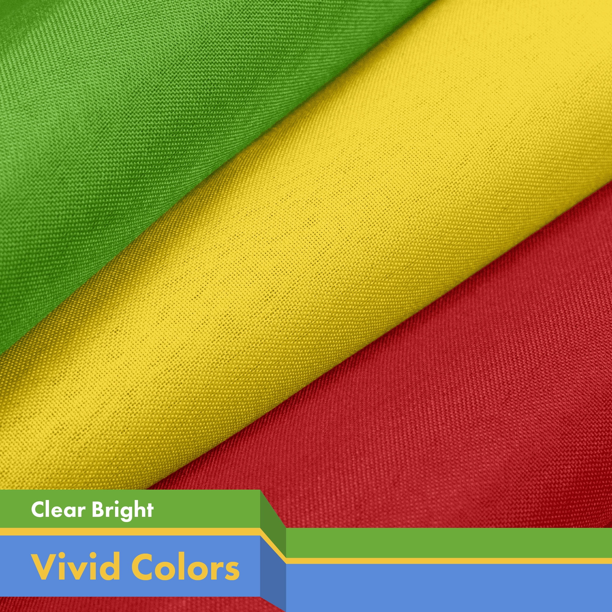 G128 Combo Pack: USA American Flag 3x5 Ft 150D Printed Stars & Mali Flag 3x5 Ft 150D Printed