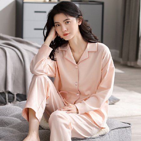 

PIKADINGNIS New Cotton Pajama Sets Womens Sleepwear Tops Long Pyjamas Set Spring Autumn Homewear Women Casual Sleepwear Nightwear