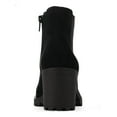 thumbnail image 3 of Sun + Stone Womens Morghan Faux Suede Round Toe Ankle Boots, 3 of 3