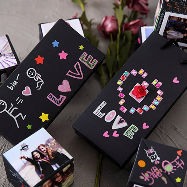 Surprise Explosion Couple Box Love Memory Anniversary Scrapbook DIY Photo  Album Anniversary Birthday Xmas Valentine Day Gift Box - AliExpress