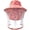 Red, variant on Hsqqdc Blue Mosquito Head Net Hat Mesh Face Mask Insect Proof Sun Shading Bucket Cap