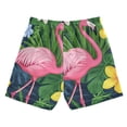 thumbnail image 7 of FORMRS Boys Swim Trunks Quick Dry Mesh Liner Boardshorts Sizes XS-XL, Pink Flamingo Pattern, 7 of 7