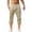 Khaki, variant on Men's Classic Fit Casual Capris in Soft Cotton for Everyday Summer Comfort and Versatile Styling M Size Khaki