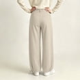 thumbnail image 6 of Miqool Cargo Jean Joggers for Women High Waisted Drawstring Elastic Waist Stretch Denim Pants with Pockets, 6 of 7