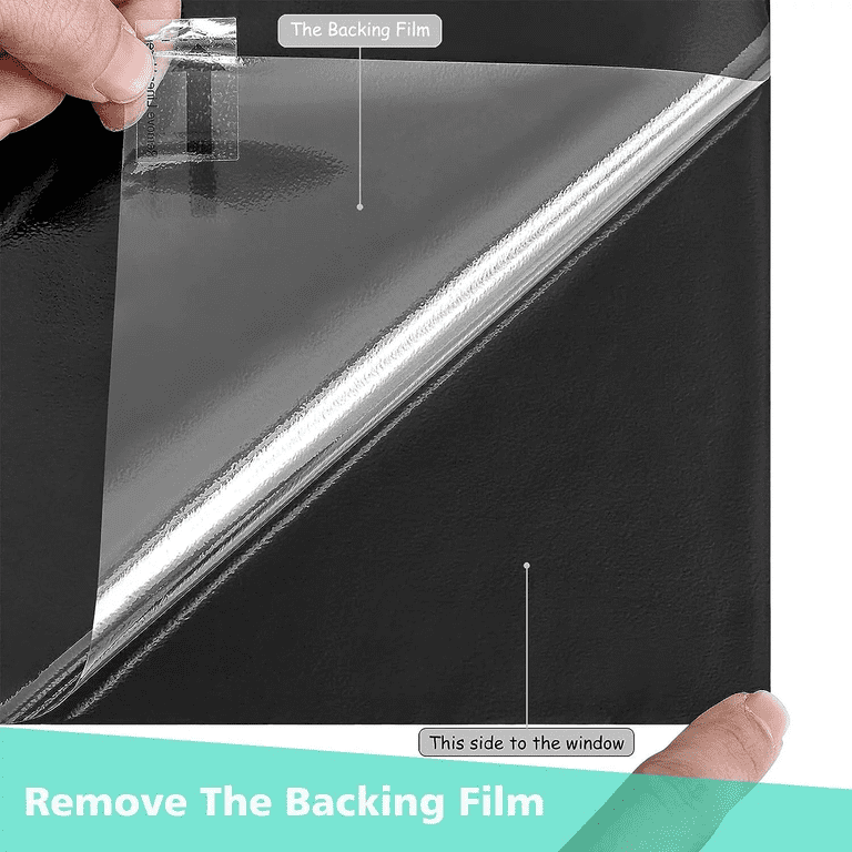 Blackout Window Film, 19.7 x 78.7 Inches, Black photo 3