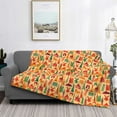 thumbnail image 2 of Yiaed Travel And Tourism Print Blanket Throw Blanket Soft Cozy Flannel Blanket for Home Bed Sofa Couch Chair-50"x40", 2 of 6