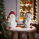 thumbnail image 2 of Ireezec Christmas Snowman Ornament Handmade Resin Decor for Indoor Holiday Mantel Shelf Tabletop Winter Snowman Figurine Festive Home Decorations Gift, 2 of 2