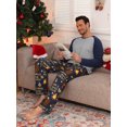 thumbnail image 5 of MINTREUS Men's Pajama Set Lightweight Sleepwear Long Sleeve Shirts and Bottoms Soft Comfy Pjs with Pockets S-4X, 5 of 7