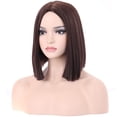 thumbnail image 3 of BERON Light Brown Short Straight Bob Wig for Women Heat Resistant Synthetic Hair Wigs for Daily Use, 3 of 4