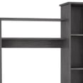thumbnail image 3 of Modern Dark Brown  Office Desk with Storage Cabinet, 3 of 3