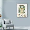 thumbnail image 3 of Trademark Fine Art 'Folk Lodge Owl Earth' Canvas Art by Michael Mullan, 3 of 3