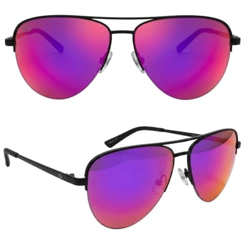grinderPUNCH Polarized Aviator Sunglasses Men Women Retro Vintage Pilot Sun Glasses UV400 Protection - Purple