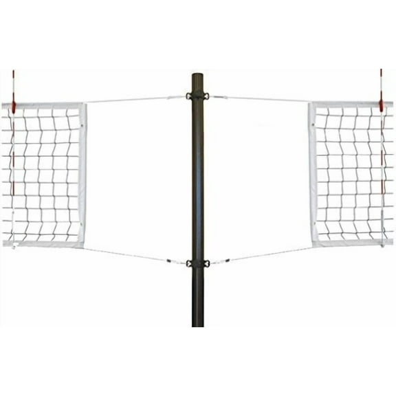 First Team Stellar Express-SBS Aluminum Recreational Aluminum Volleyball System with Sockets44; Saddle Brown