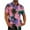 A0522-Multicolor, variant on QUINDOS Hawaiian Tropical Shirts for Men Short Sleeve Casual Button up Summer Shirts Beach Loose Fit Tropical Print Vacation Shirts