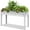 White A, variant on Dextrus 48in Poly Wood Raised Garden Bed With Storage Shelf - White