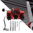 thumbnail image 1 of Colaxi Chain Saw Sharpening Jig Tool Kit Portable Simple Installation Aluminum Alloy with Abrasive Heads for Chain Saws Red, 1 of 8