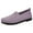 Purple, variant on Women's Orthopedic Walking Shoes Comfortable Lightweight Mesh Slip on Penny Loafers Wedge Low Heel Nurses Nursing Work Flat Sneakers Purple Size 8.5