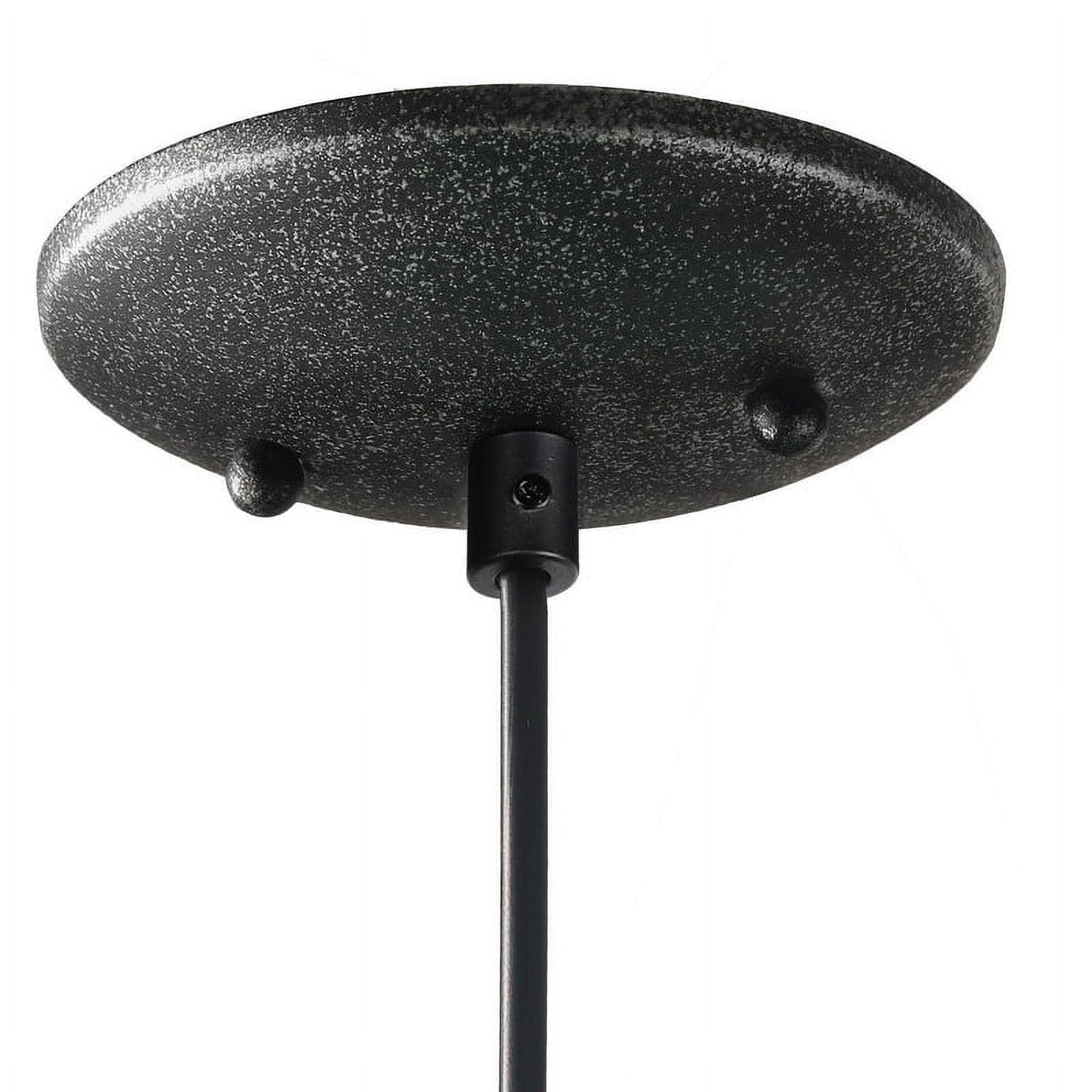 LNC 1-Light Matte Black Spiral Cage mini Pendant Light for Kitchen Island Light