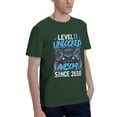 thumbnail image 2 of Level 11 Unlocked Awesome Since 2010 Men'S Basic Short Sleeve T-Shirt Dark Green Medium, 2 of 5