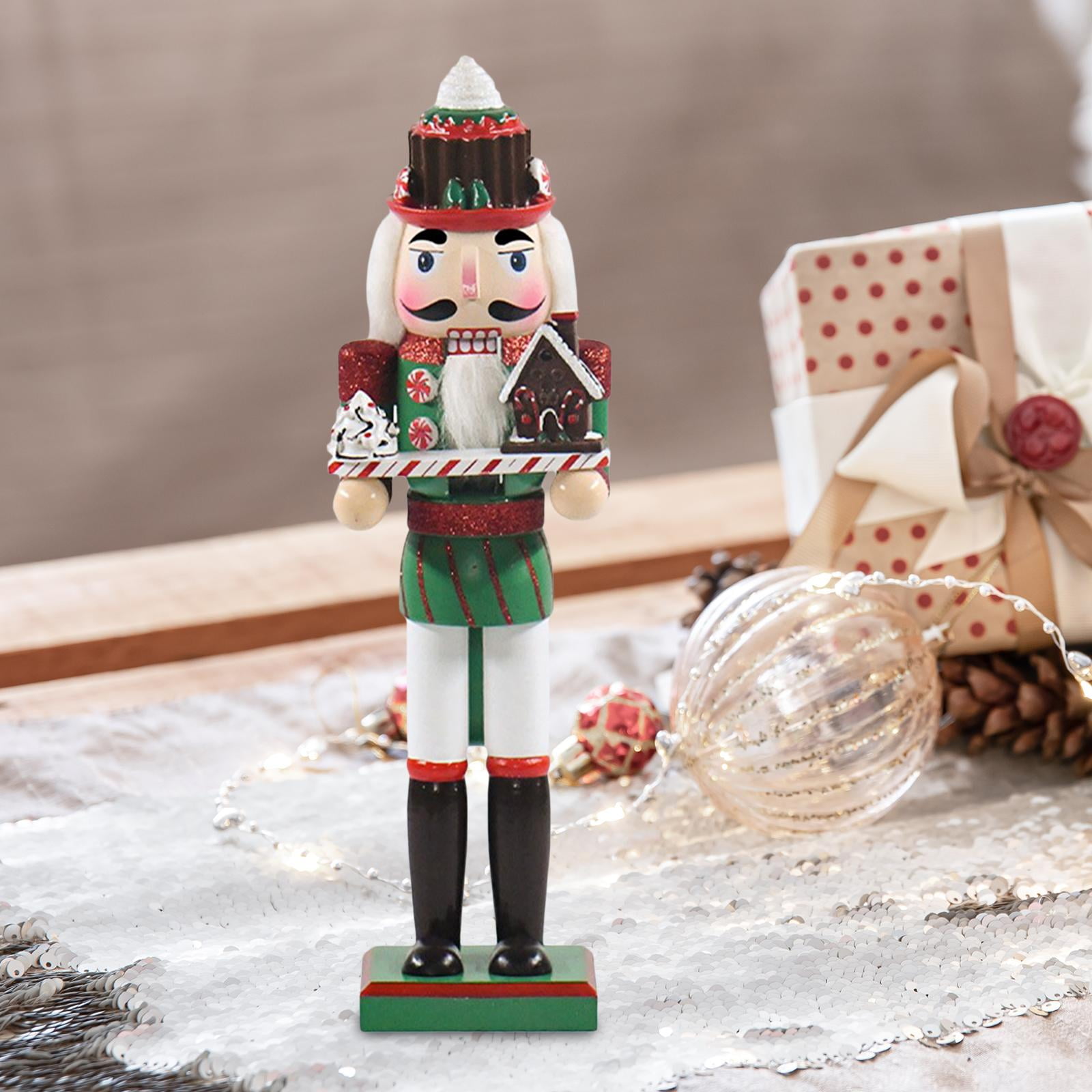 6 Pièces Soldat De Casse-noisette En Bois De Noël 12cm