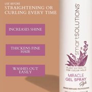 smartSOLUTIONS Miracle Gel Spray, 8 oz | 24-Hour Hold | Non-Flake | Paraben-Free